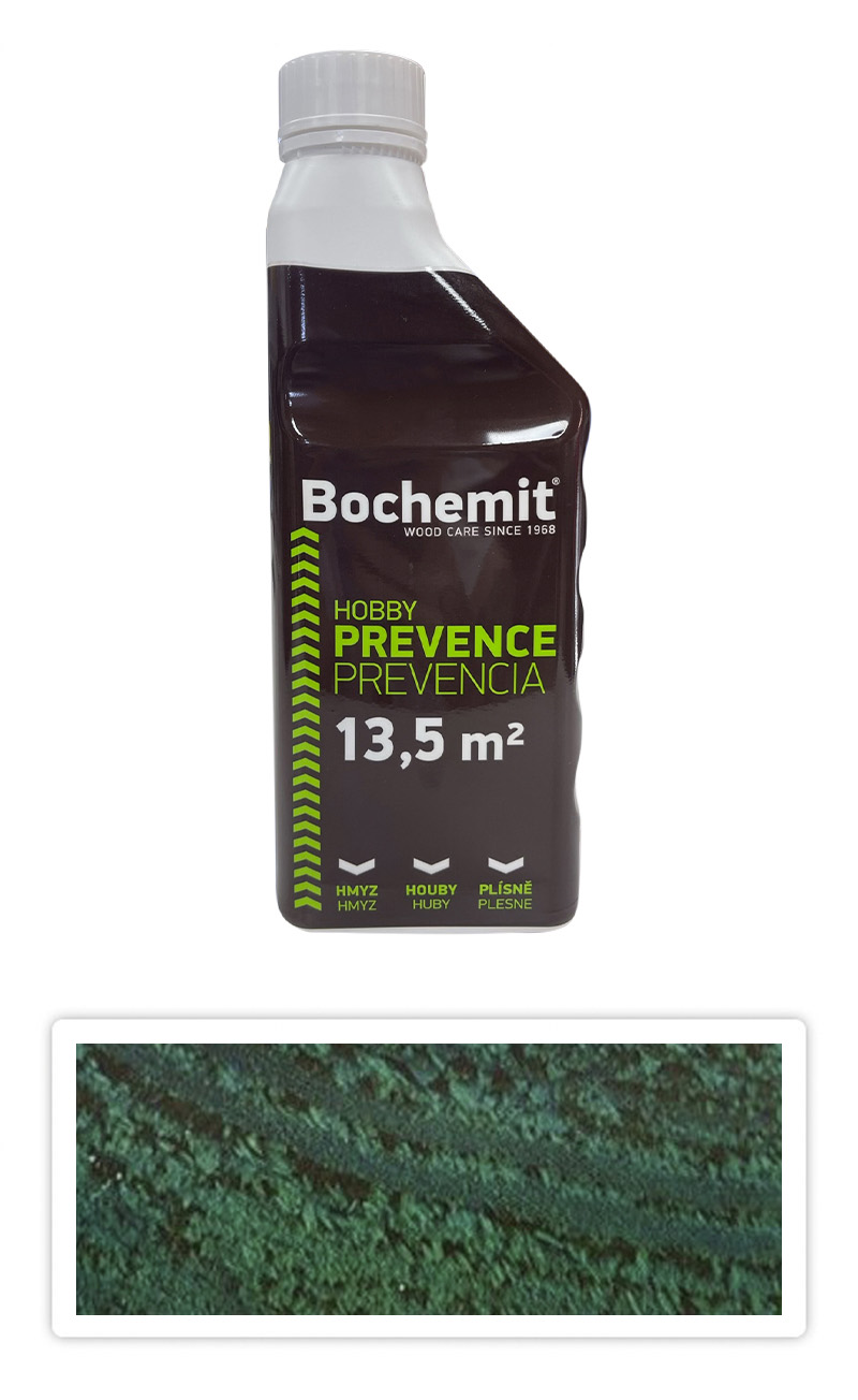 BOCHEMIT Hobby - impregnácia na nové drevo 1 l Zelená