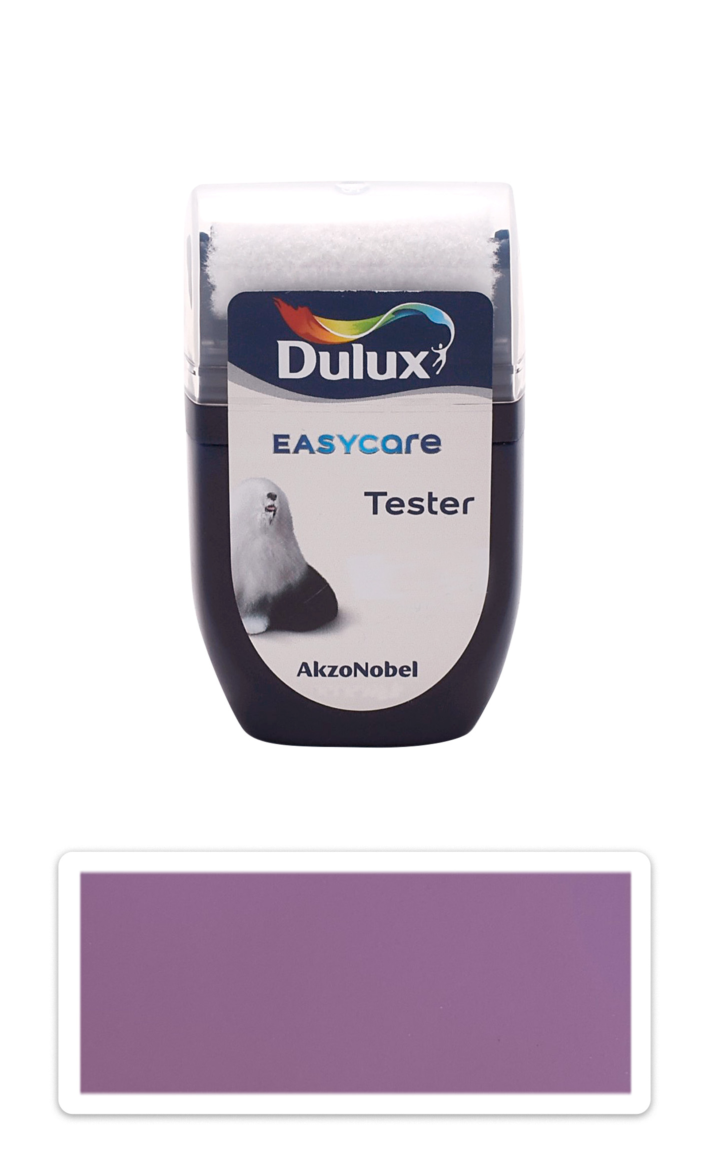 DULUX EasyCare - umývateľná maliarska farba do interiéru 0.03 l Záhon fialiek vzorka