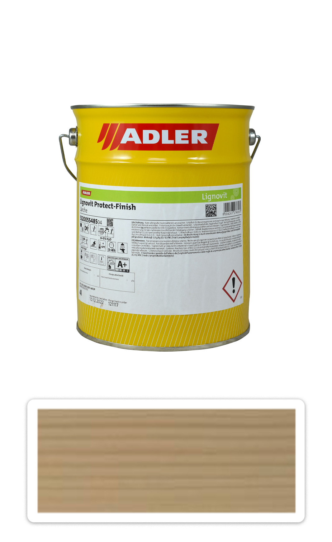 Adler Lignovit Protect Finish - vodou riediteľná UV ochrana 4 l Fichte / Smrek 55484