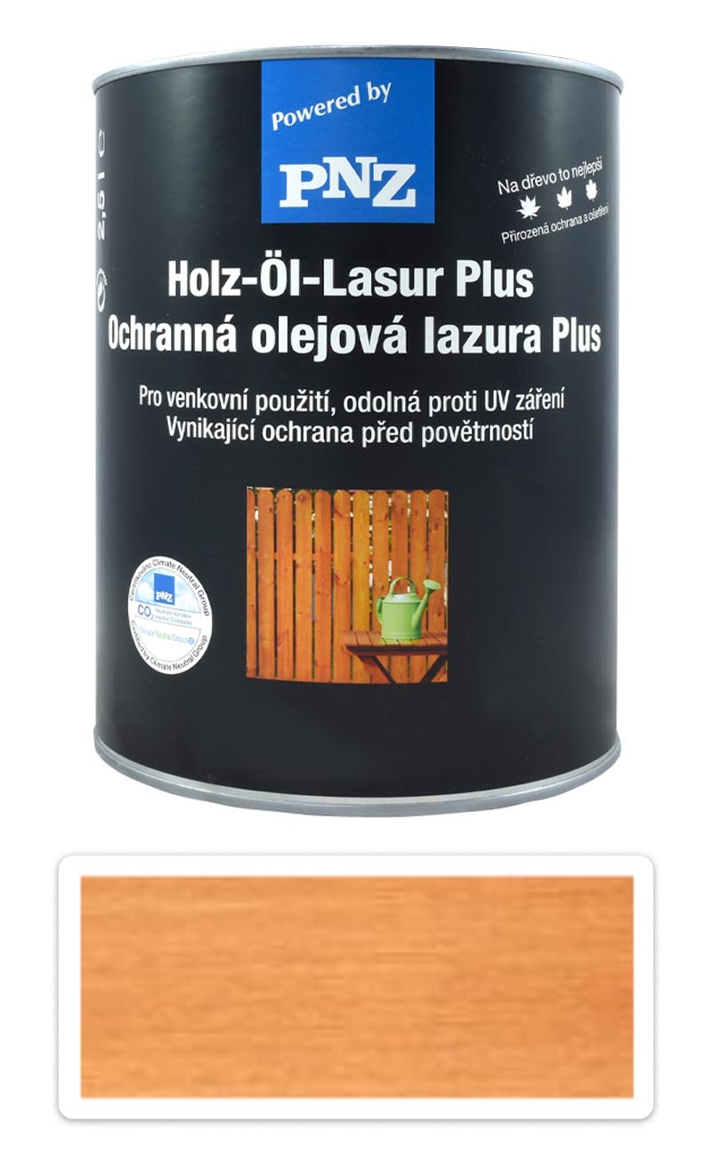 PNZ Ochranná olejová lazúra Plus 2.5 l Smrekovec