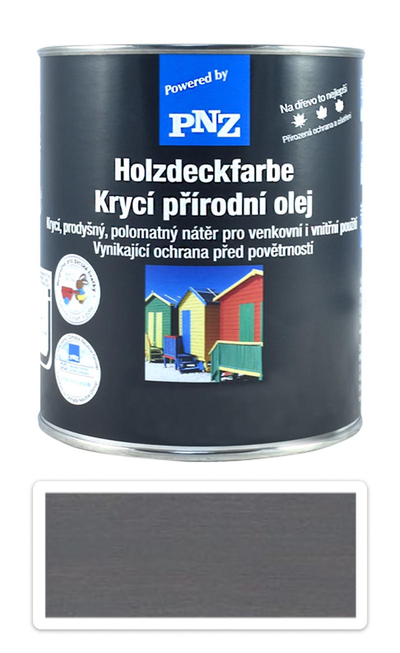 PNZ Krycí prírodný olej 0.75 l Steingrau / Kamenná sivá