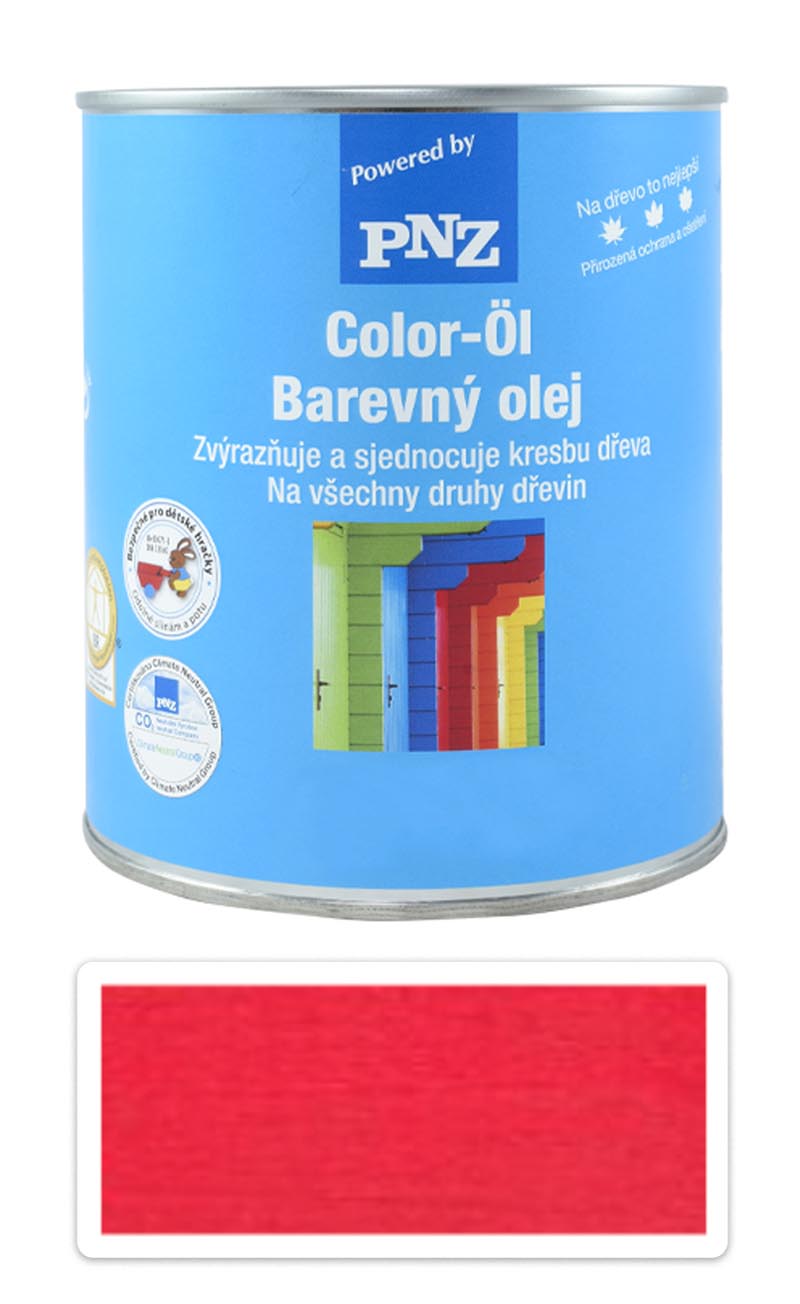 PNZ Farebný olej 0.75 l Makovo červený