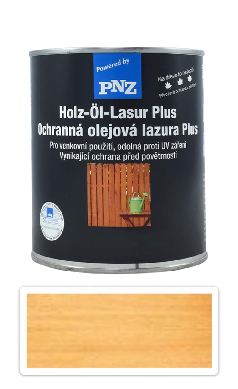 PNZ Ochranná olejová lazúra Plus 0.75 l Borovica