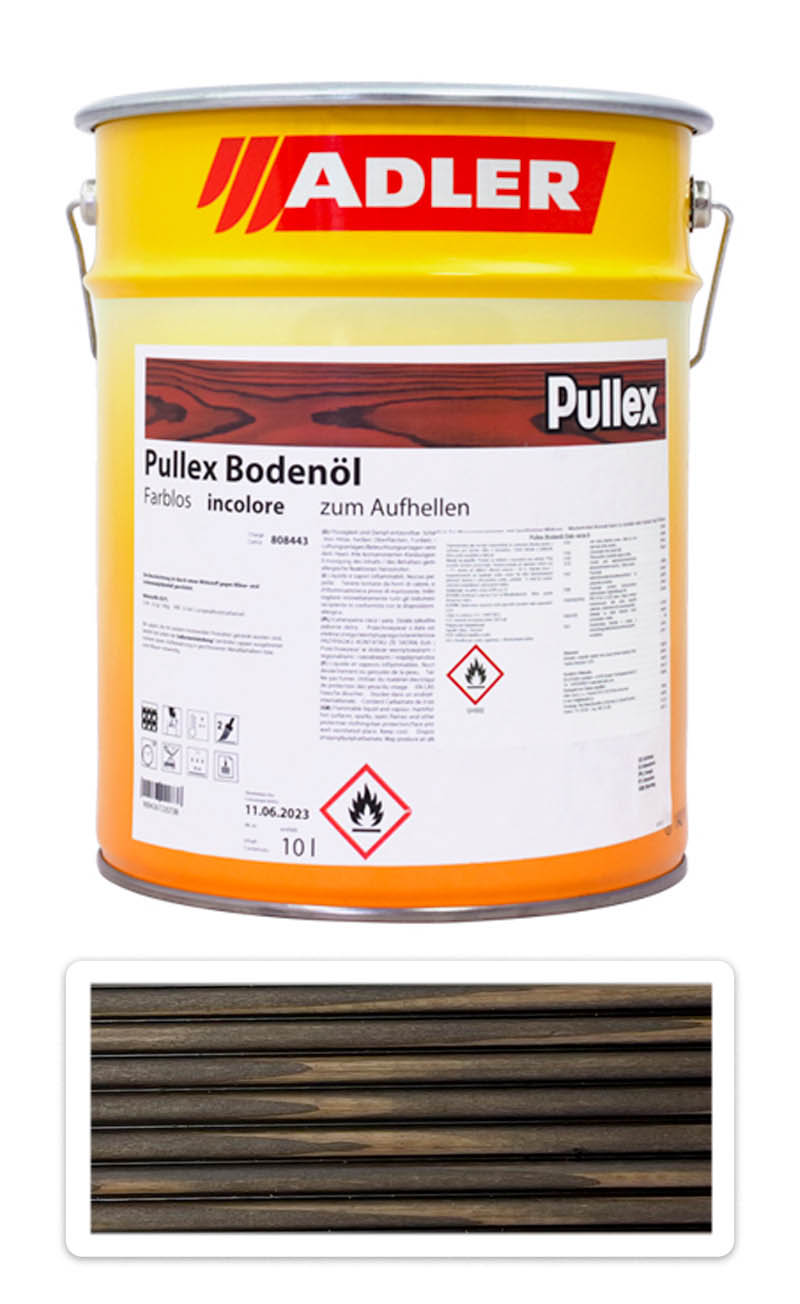 ADLER Pullex Bodenöl - terasový olej 10 l Sivohnedý