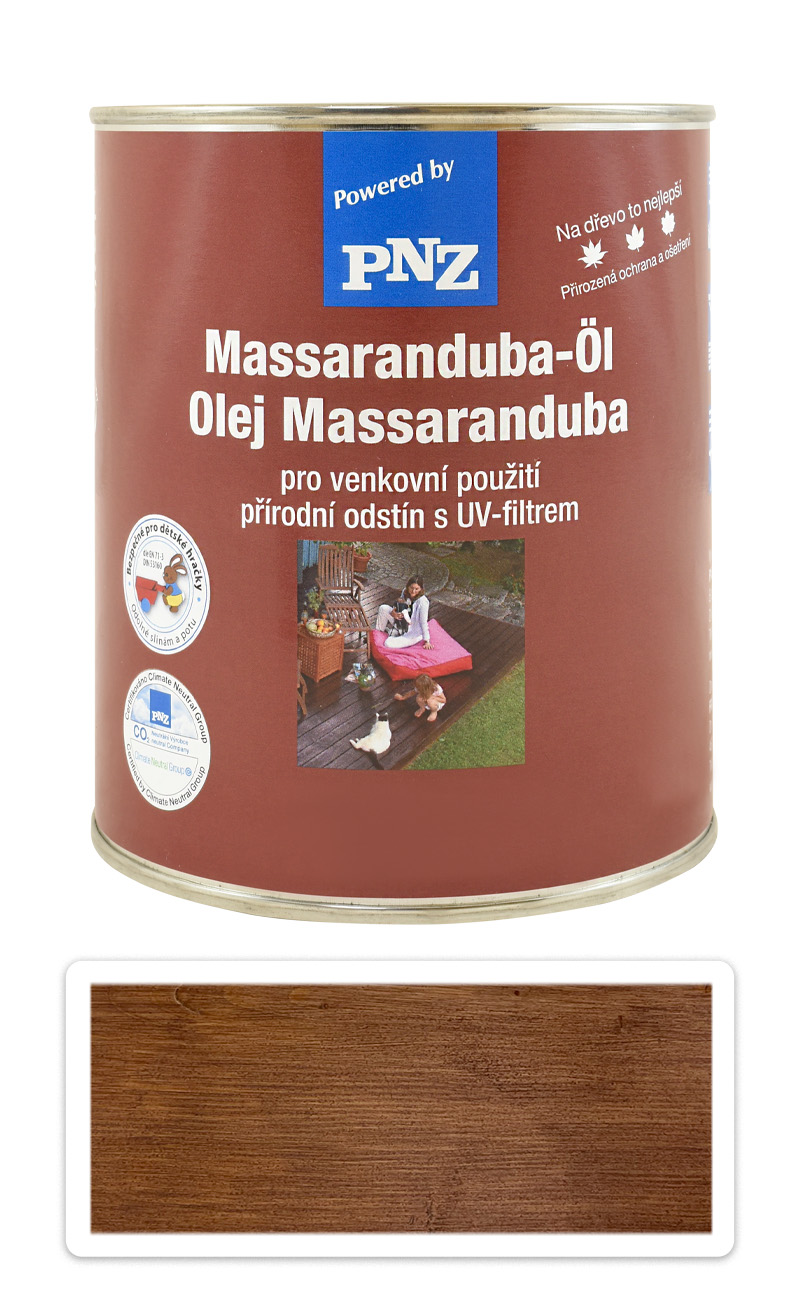 PNZ Špeciálny olej na drevo do exteriéru 0.75 l Massaranduba