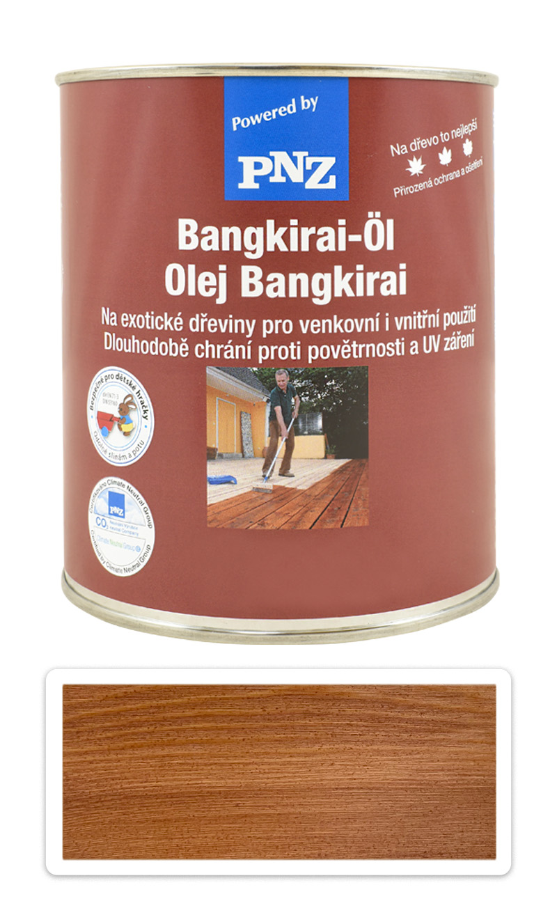PNZ Špeciálny olej na drevo do exteriéru 0.75 l Bangkirai tmavý