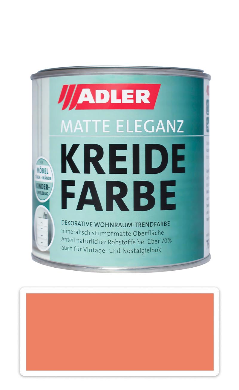 ADLER Kreidefarbe - univerzálna vodou riediteľná kriedová farba do interiéru 0.75 l Hüttenzauber