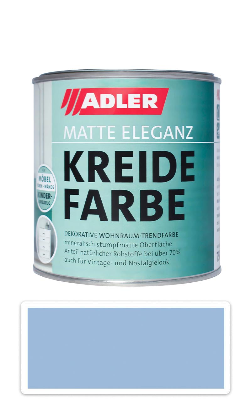 ADLER Kreidefarbe - univerzálna vodou riediteľná kriedová farba do interiéru 0.75 l Bergsee