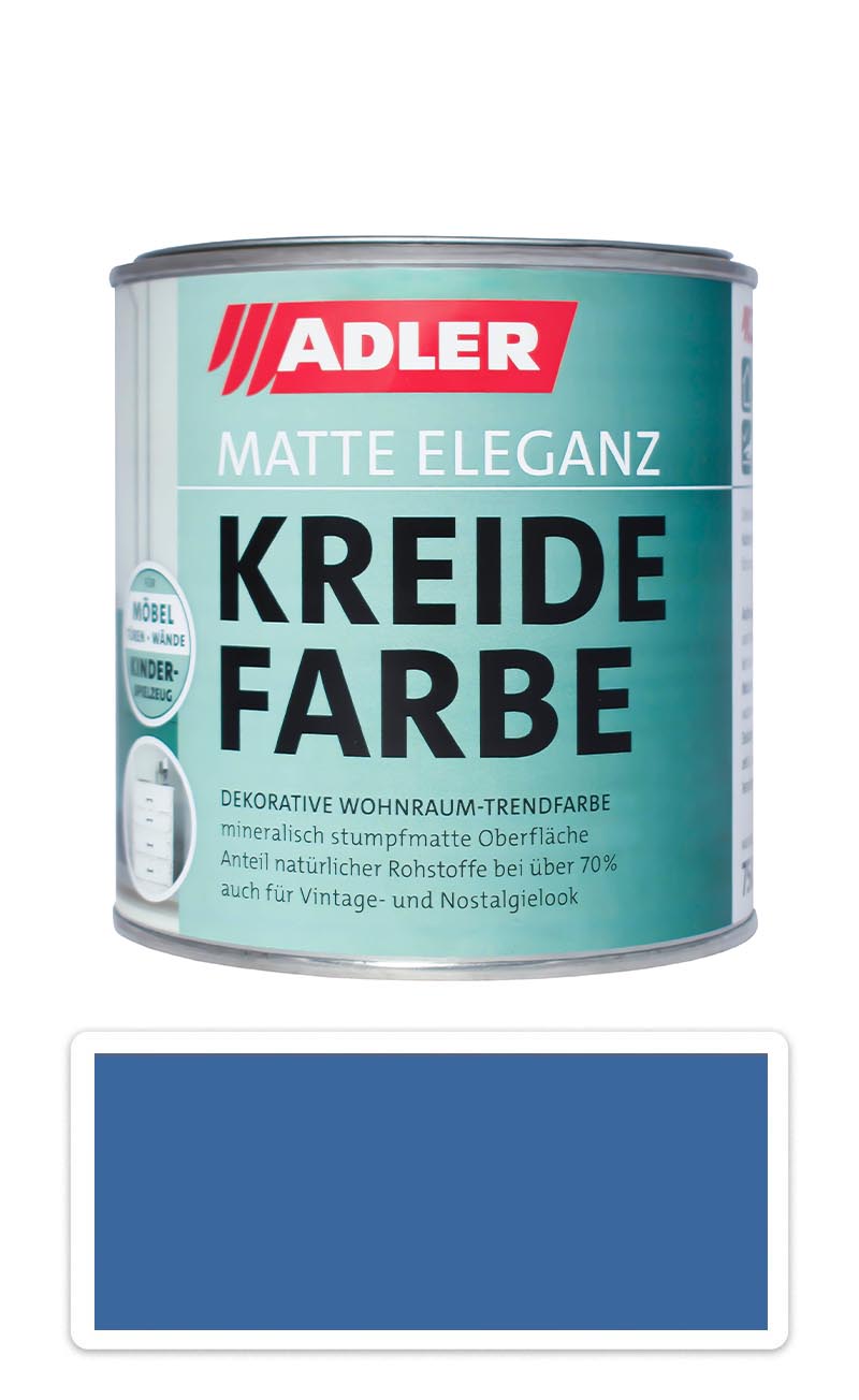 ADLER Kreidefarbe - univerzálna vodou riediteľná kriedová farba do interiéru 0.75 l Rucksack