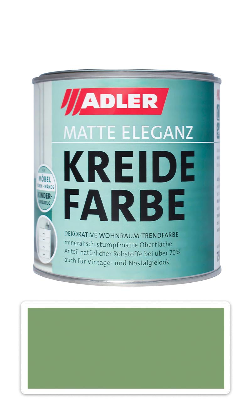 ADLER Kreidefarbe - univerzálna vodou riediteľná kriedová farba do interiéru 0.75 l Latsche