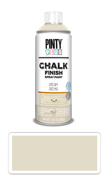 PINTYPLUS CHALK - kriedová farba v spreji na rôzne povrchy 400 ml Krémová CK789