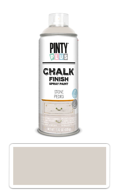 PINTYPLUS CHALK - kriedová farba v spreji na rôzne povrchy 400 ml Kamenná sivá CK791