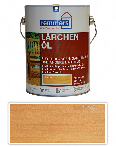 REMMERS Gartenholz Öl - vodou riediteľný terasový olej 2.5 l Smrekovec
