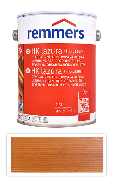 REMMERS HK lazúra - ochranná lazúra na drevo pre exteriér 2.5 l Pínia