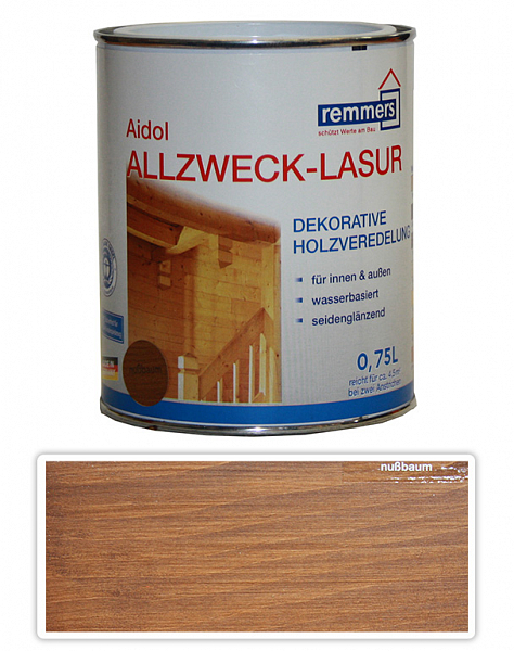 REMMERS Allzweck-lasur - vodou riediteľná lazúra 0.75 l Orech