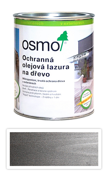 OSMO Ochranná olejová lazúra Efekt 0.75 l Onyx strieborný 1143