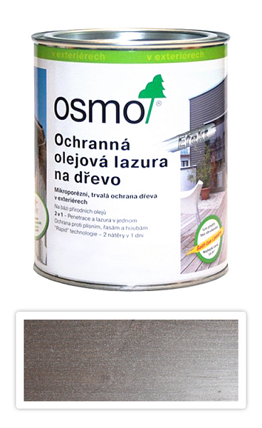 OSMO Ochranná olejová lazúra Efekt 0.75 l Agát strieborný 1140