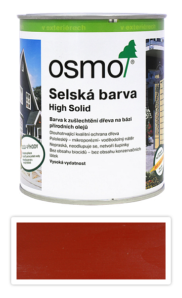 OSMO Sedliacka farba 0.75 l Nordicky červená 2308