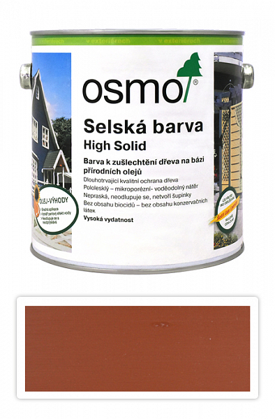OSMO Sedliacka farba 2.5 l Céder- červené drevo 2310