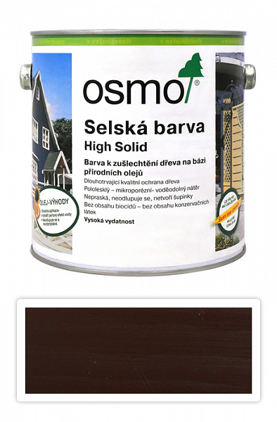 OSMO Sedliacka farba 2.5 l Tmavo hnedá 2607