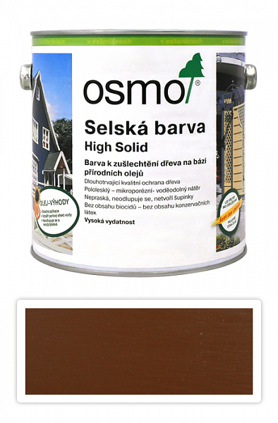 OSMO Sedliacka farba 2.5 l Stredne hnedá 2606