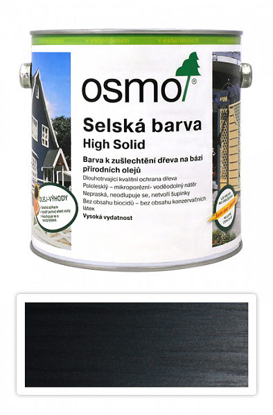 OSMO Sedliacka farba 2.5 l Čiernosivá 2703