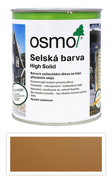 OSMO Sedliacka farba 0.75 l Slnečná žltá 2205