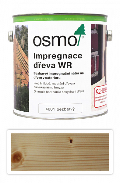 OSMO Impregnácia dreva pre exteriéry WR 2.5 l 4001