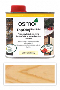 OSMO Top olej na nábytok a kuchynské dosky 0.5 l Bezfarebný mat 3058