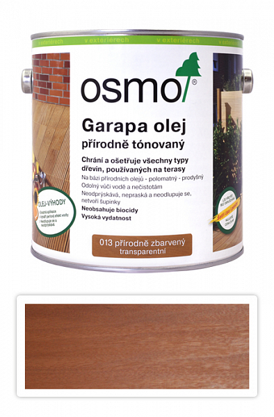 OSMO Špeciálny olej na terasy 2.5 l Garapa 013