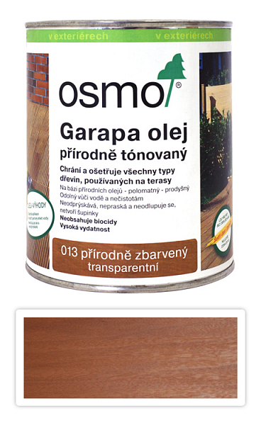 OSMO Špeciálny olej na terasy 0.75 l Garapa 013