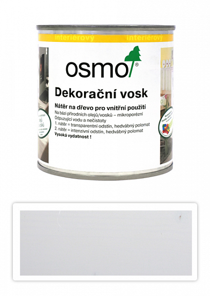OSMO Dekoračný vosk intenzívne odtiene 0.375 l Sneh 3188