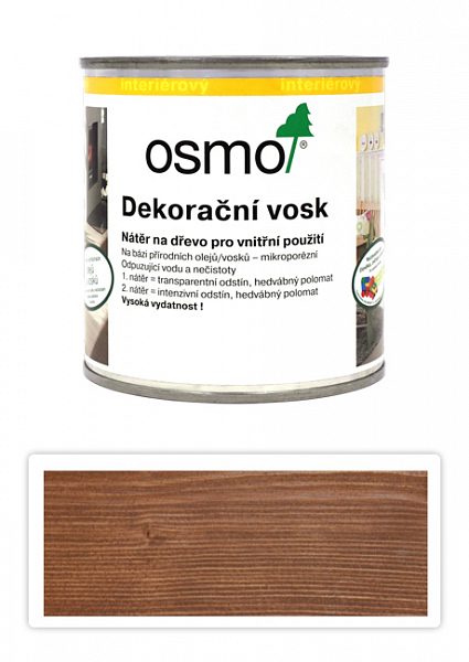 OSMO Dekoračný vosk transparentný 0.375 l Orech 3166
