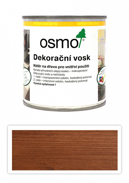OSMO Dekoračný vosk transparentný 0.375 l Koňak 3143