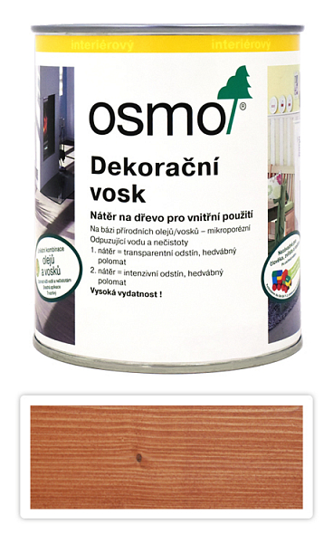 OSMO Dekoračný vosk transparentný 0.75 l Čerešňa 3137