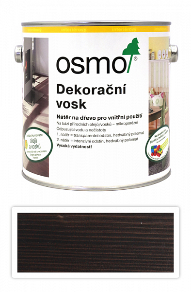 OSMO Dekoračný vosk transparentný 2.5 l Eben 3161