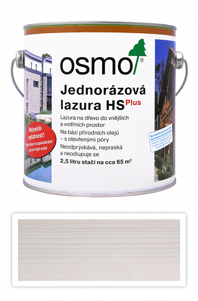 OSMO Jednorázová lazúra HS 2.5 l Smrek biely 9211