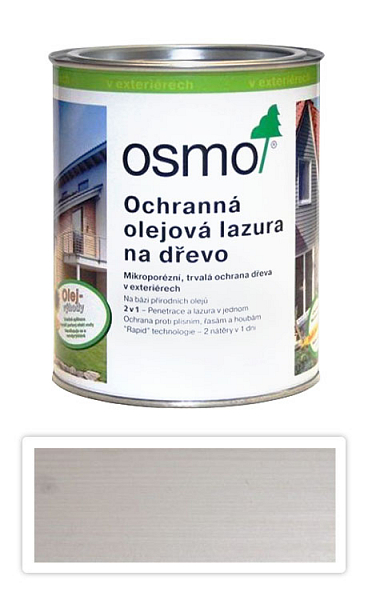 OSMO Ochranná olejová lazúra 0.75 l Biela 900