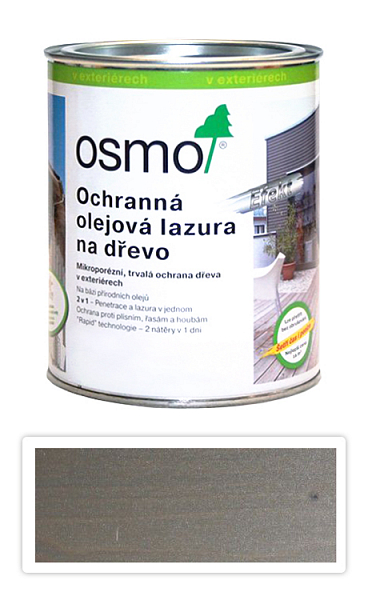 OSMO Ochranná olejová lazúra 0.75 l Strieborný kremeň 1141