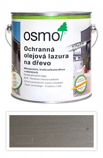 OSMO Ochranná olejová lazúra Efekt 2.5 l Kremeň strieborný 1141