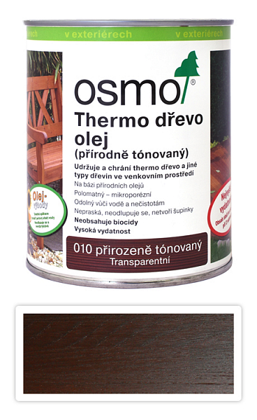 OSMO Špeciálny olej na terasy 0.75 l Thermo-drevo 010