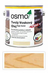 OSMO Tvrdý voskový olej pre interiéry 2.5 l Bezfarebný mat 3062