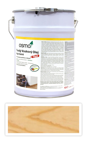 OSMO Tvrdý voskový olej Rapid pre interiéry 10 l Matný 3262