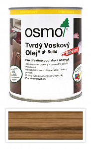 OSMO Tvrdý voskový olej farebný pre interiéry 0.75 l Hnedá zem 3073
