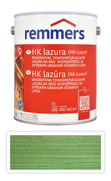 REMMERS HK lazúra - ochranná lazúra na drevo pre exteriér 5 l Jedľovo zelená