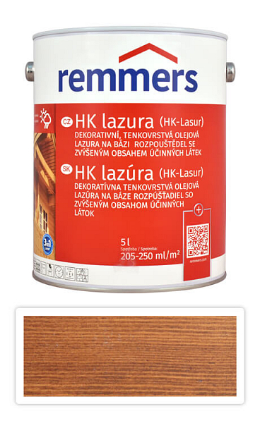 REMMERS HK lazúra - ochranná lazúra na drevo pre exteriér 5 l Orech