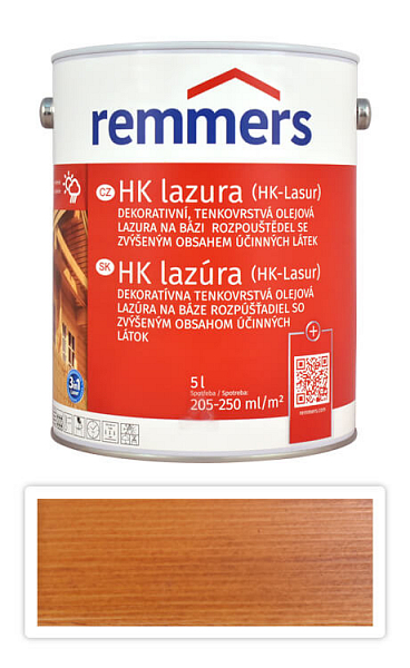 REMMERS HK lazúra - ochranná lazúra na drevo pre exteriér 5 l Pínia
