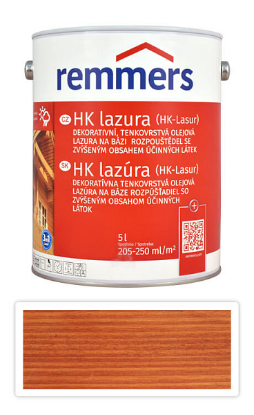 REMMERS HK lazúra - ochranná lazúra na drevo pre exteriér 5 l Teak