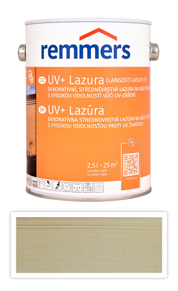 REMMERS UV+ Lazúra - dekoratívna lazúra na drevo 2.5 l Bezfarebná