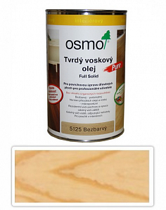 OSMO Tvrdý voskový olej Pure pre interiéry 1 l Hodvábny polomat 5125